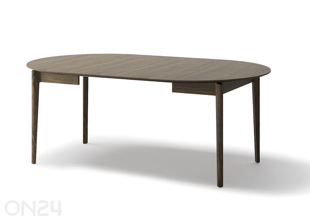 Laajennettava ruokapöytä Plot Ø120x120/240 cm kuvasuurennos