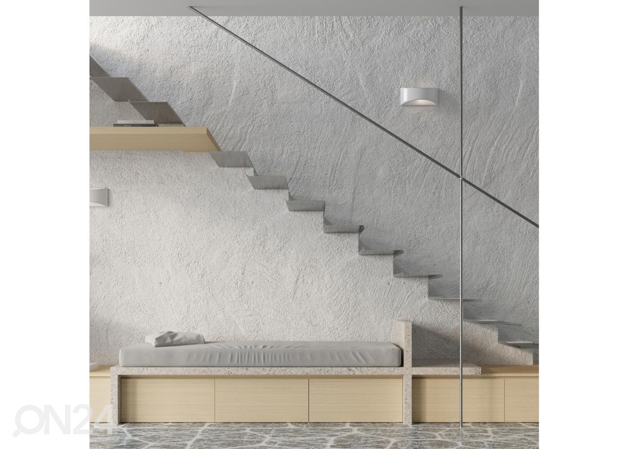 Lakattu seinävalaisin Vixen, kiiltävä valkoinen kuvasuurennos