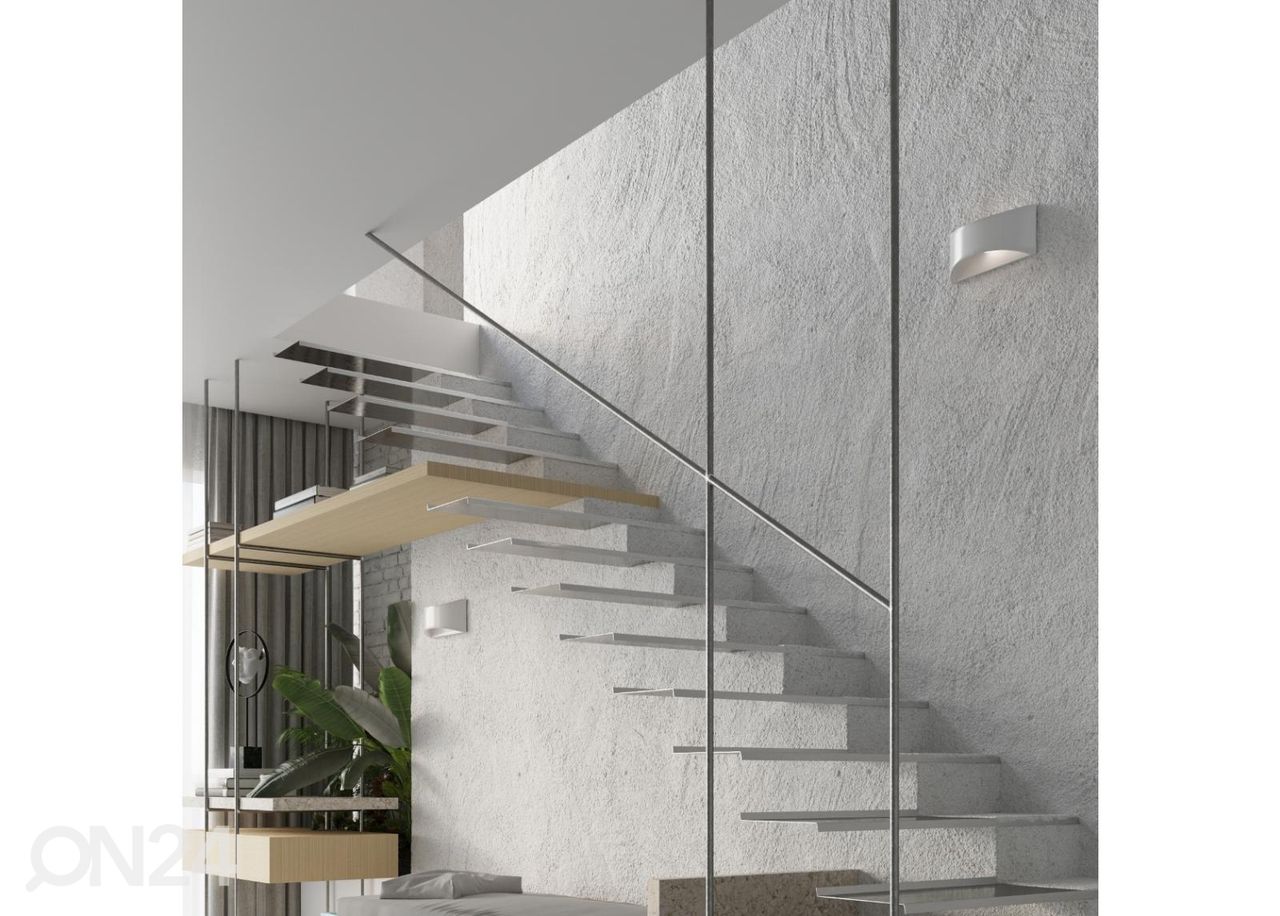 Lakattu seinävalaisin Vixen, kiiltävä valkoinen kuvasuurennos