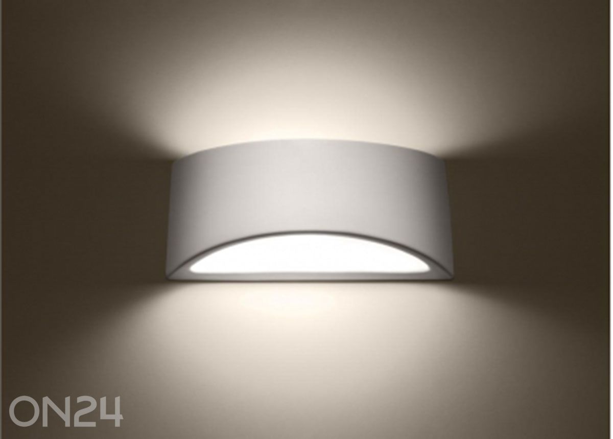 Lakattu seinävalaisin Vixen, kiiltävä valkoinen kuvasuurennos