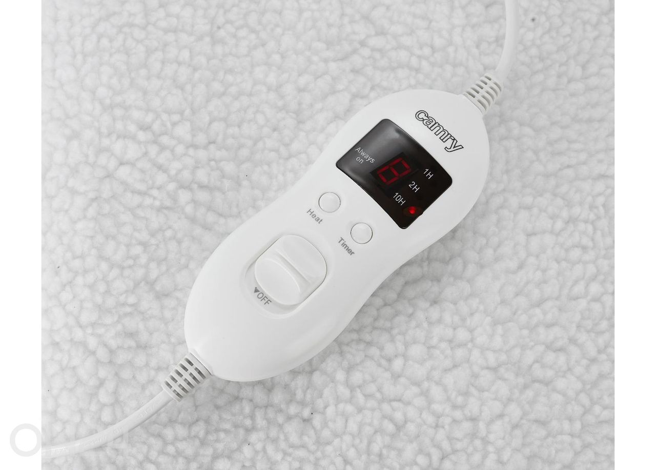 Lämmitetty peitto Camry CR 7421, 180×160 cm, valkoinen kuvasuurennos