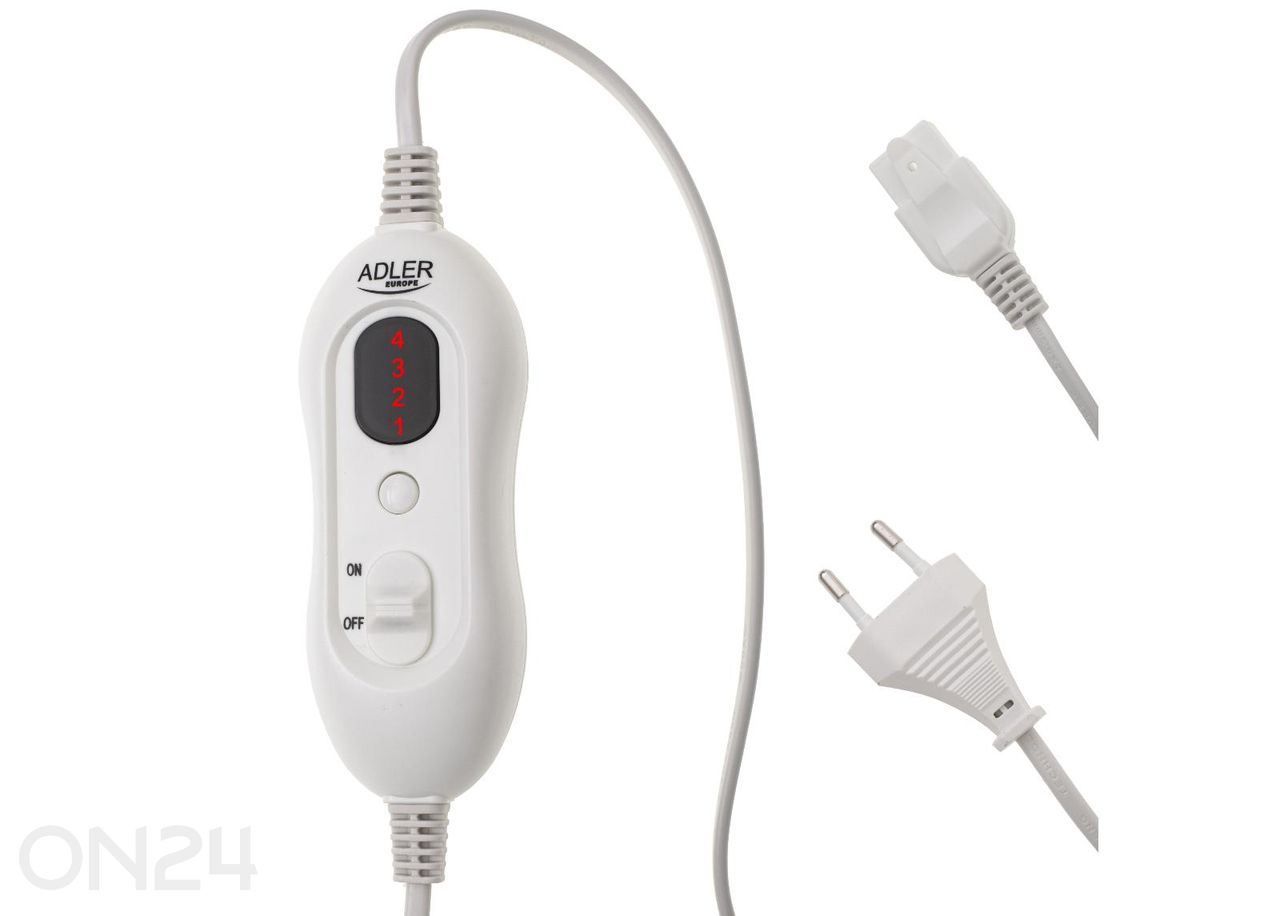 Lämmitinvyö Adler AD 7437, vaaleanharmaa kuvasuurennos