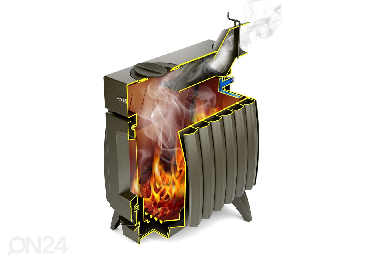 Lämpökamiina BATTERY FIRE 11, 16kw kuvasuurennos
