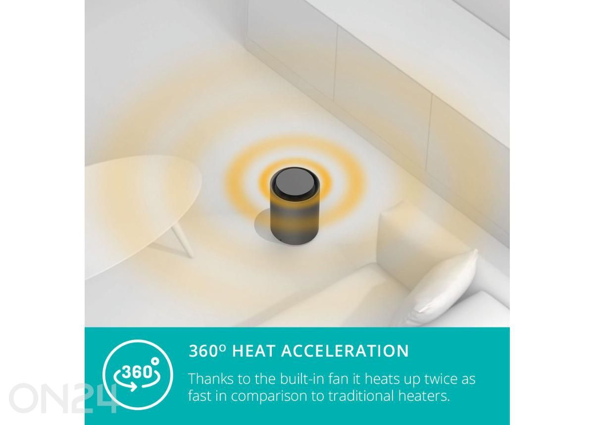 Lämpöpuhallin Duux Threesixty 2 Smart Wi-Fi, valkoinen kuvasuurennos