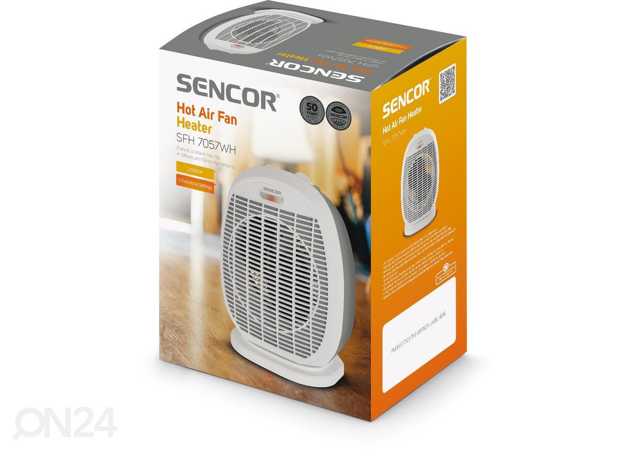 Lämpöpuhallin pyörivällä alustalla Sencor SFH7057WH kuvasuurennos