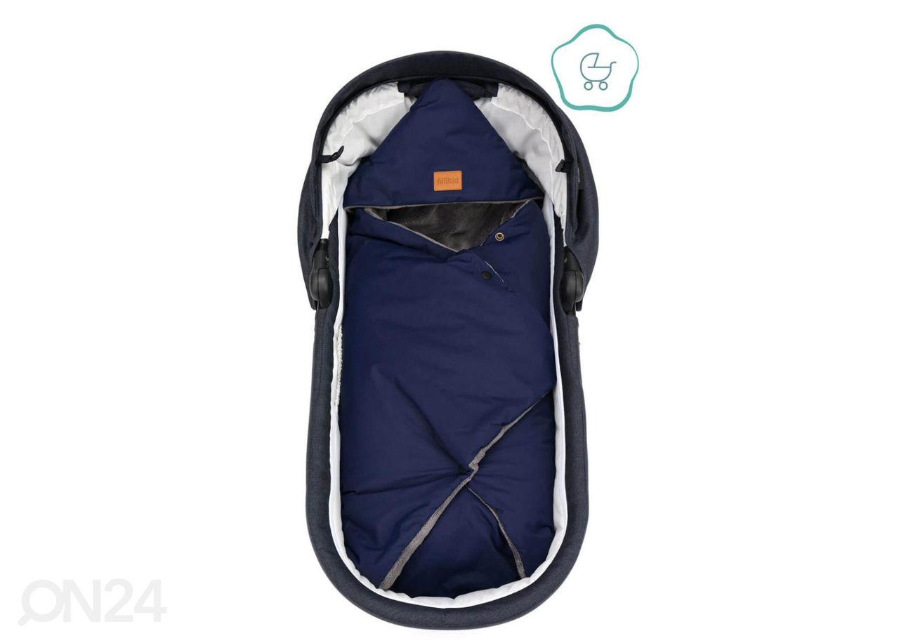 Lämpöpussi Fillikid Tanaga talvikäyttöön 96 cm navy kuvasuurennos