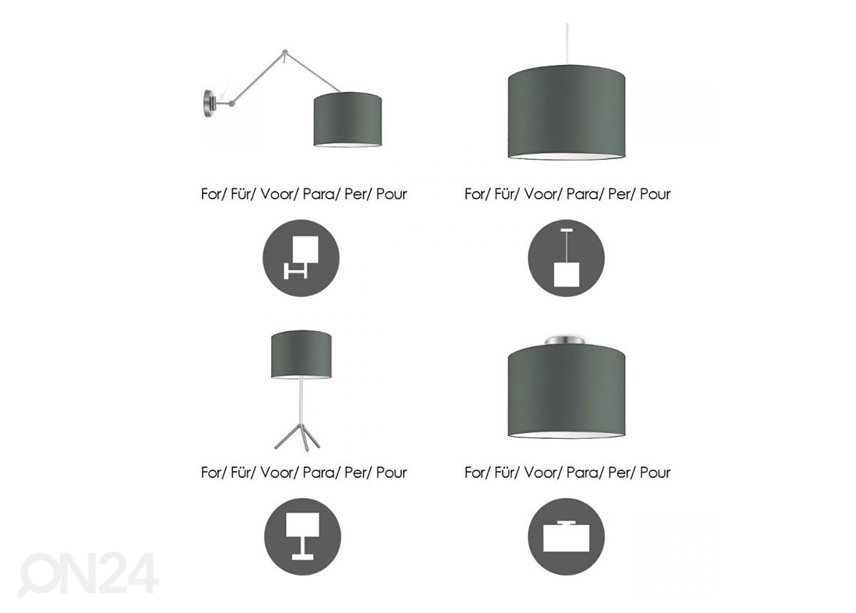 Lampun varjostin Bling ⌀35xh21 cm kuvasuurennos