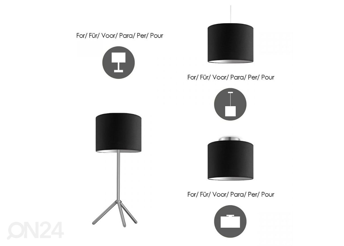 Lampunvarjostin Bling ⌀25xh19 cm kuvasuurennos