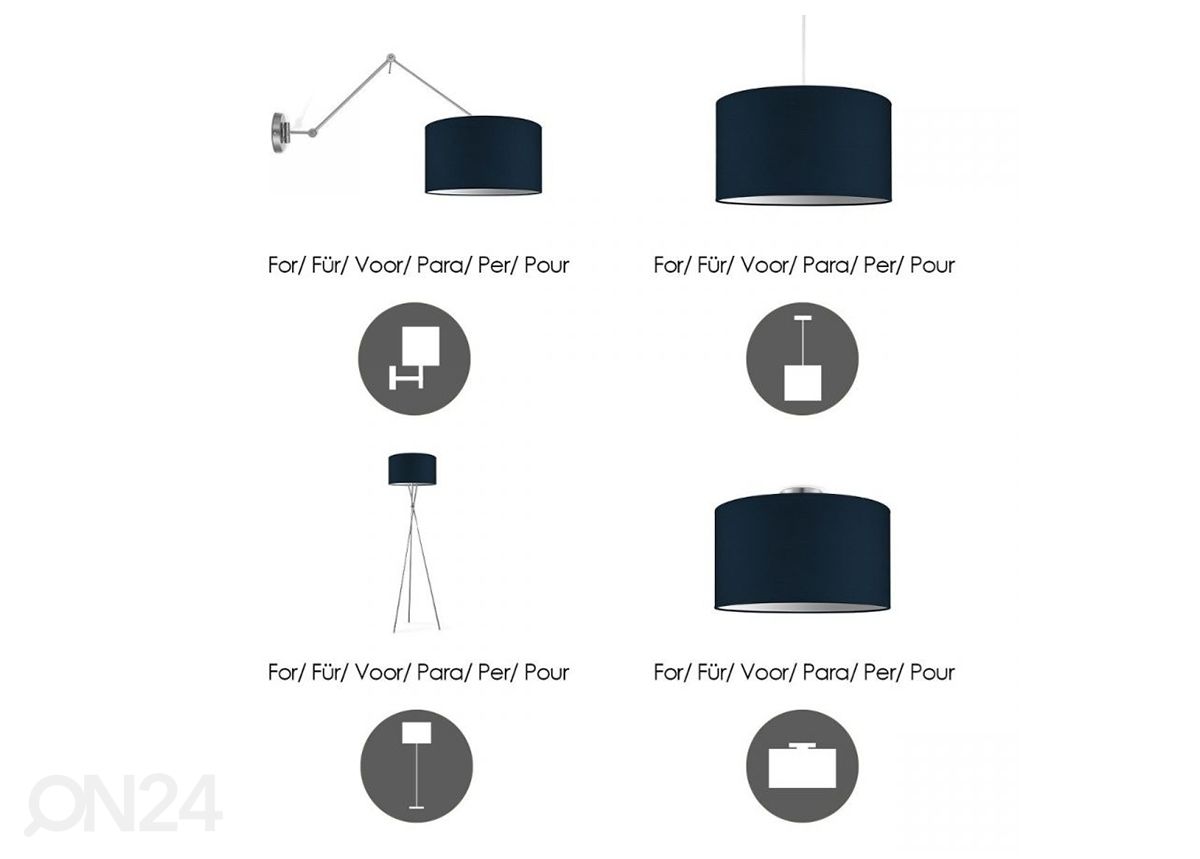 Lampunvarjostin Bling ⌀40xh22 cm kuvasuurennos