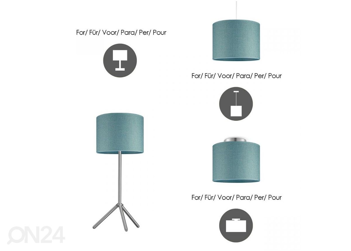 Lampunvarjostin Canvas ⌀25xh18 cm kuvasuurennos