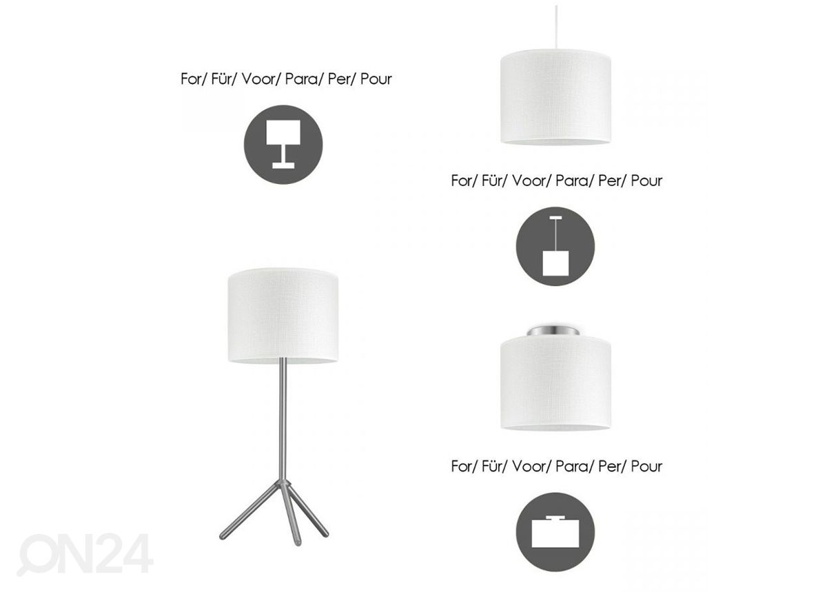 Lampunvarjostin Canvas ⌀25xh18 cm kuvasuurennos