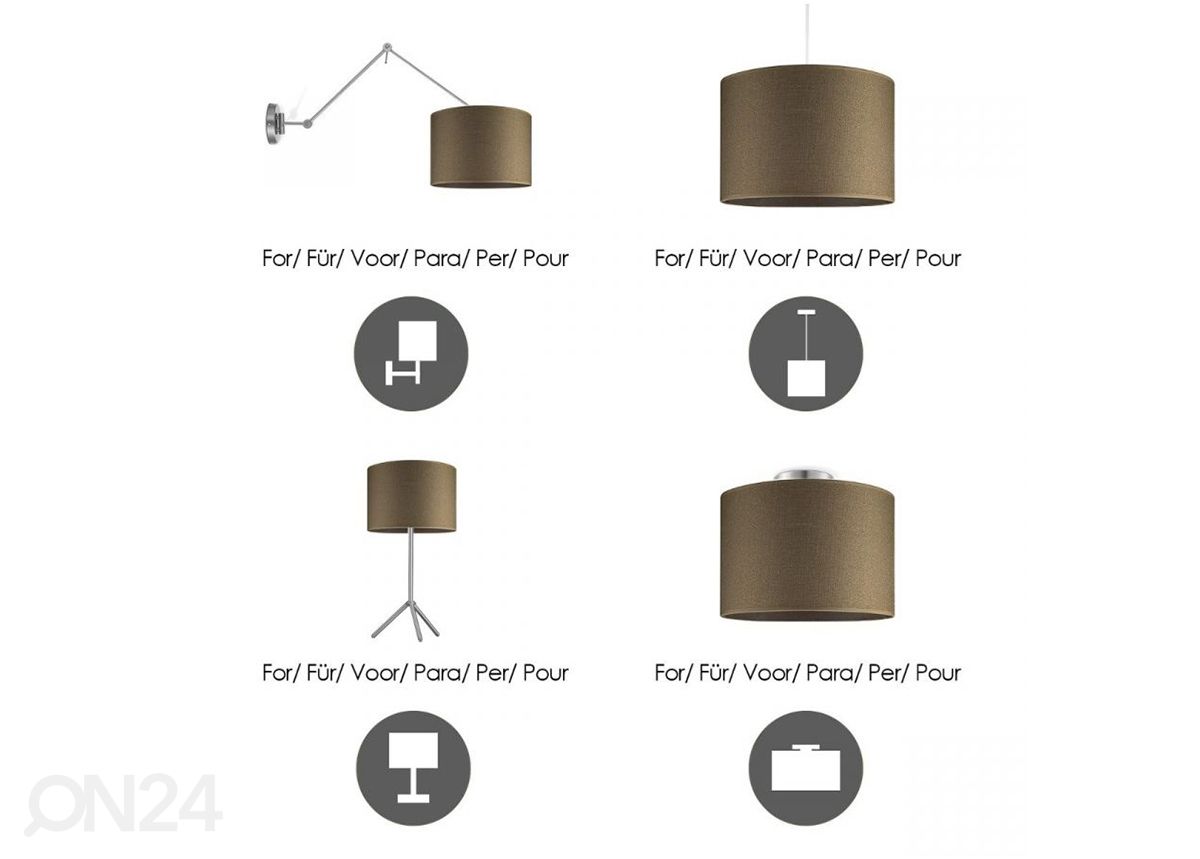 Lampunvarjostin Canvas ⌀30xh20 cm kuvasuurennos