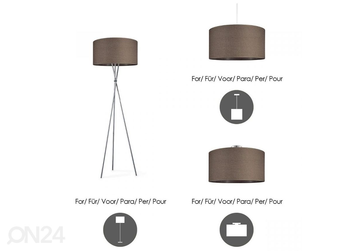 Lampunvarjostin Canvas ⌀40xh22 cm kuvasuurennos