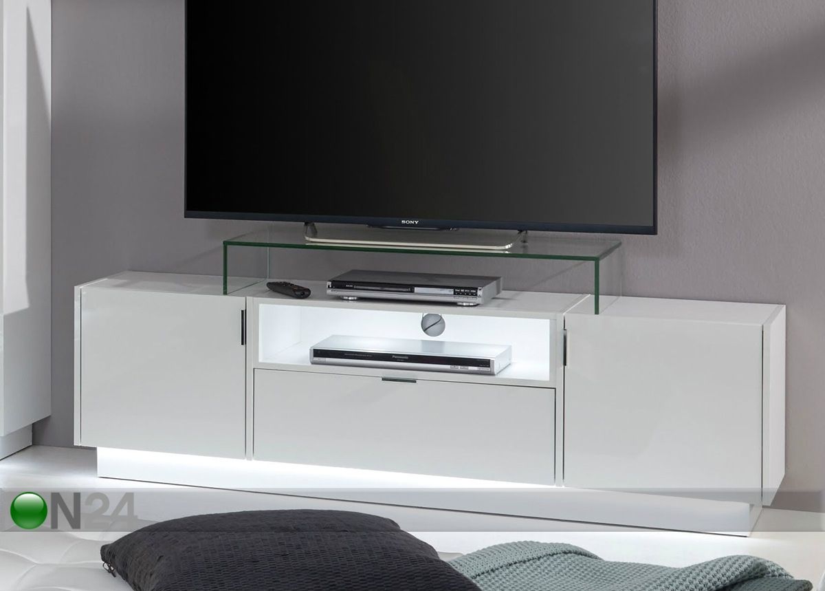 Lasinen tv-taso kuvasuurennos