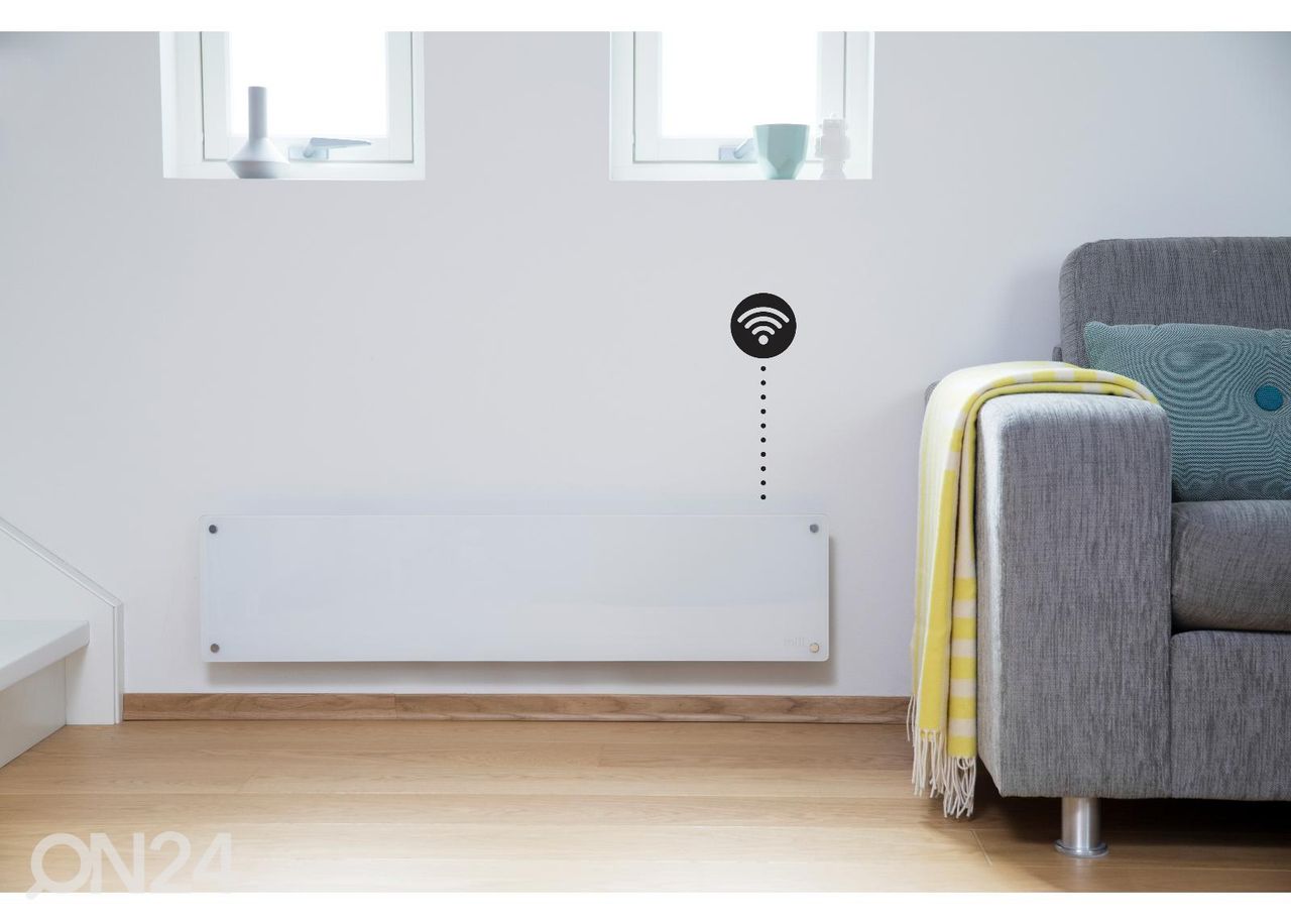 Lasipaneeli WIFI-patteri Mill Steel GL800LWIFI3 kuvasuurennos