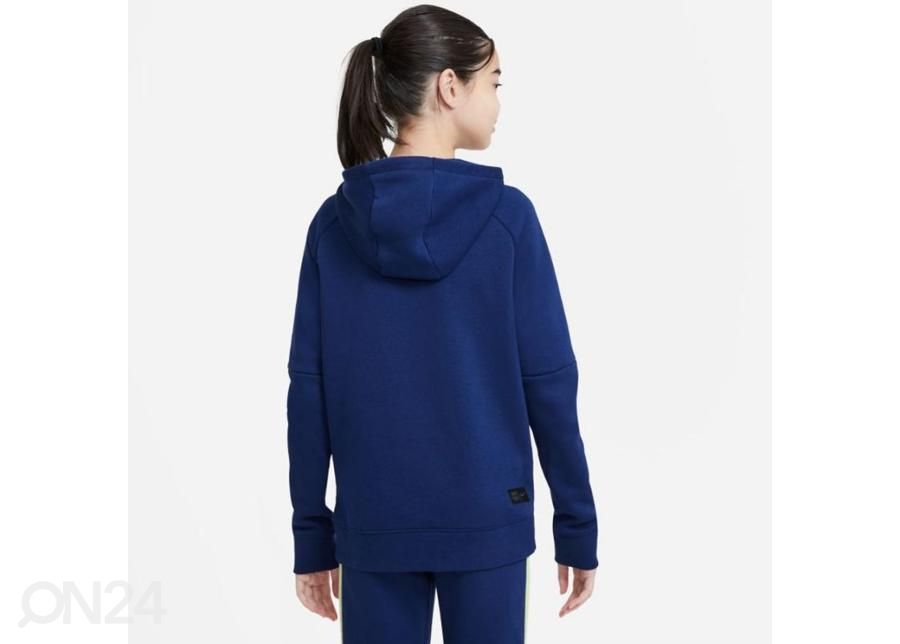 Lasten huppari Nike FC Barcelona Fleece Pullover Soccer Hoodie kuvasuurennos