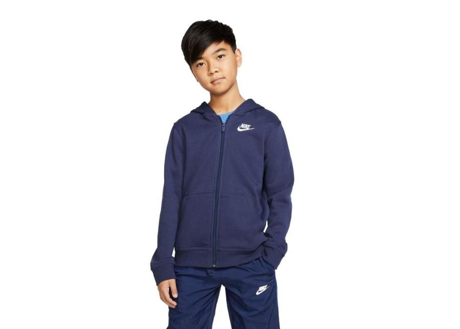 Lasten huppari Nike NSW Hoodie Club Jr BV3699-410 kuvasuurennos