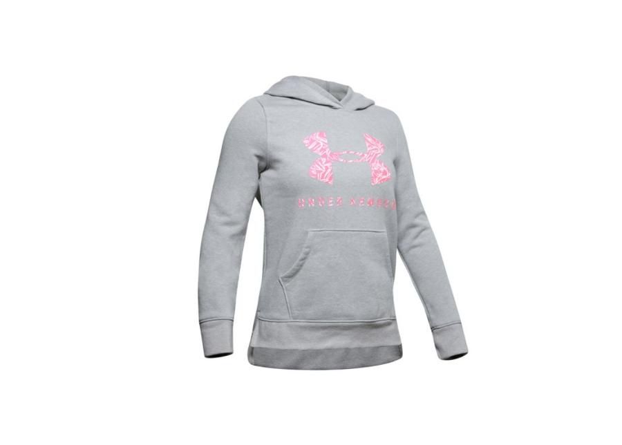 Lasten huppari Under Armour Rival Fleece Sportstyle Graphic Hoodie Junior 1343622-011 kuvasuurennos