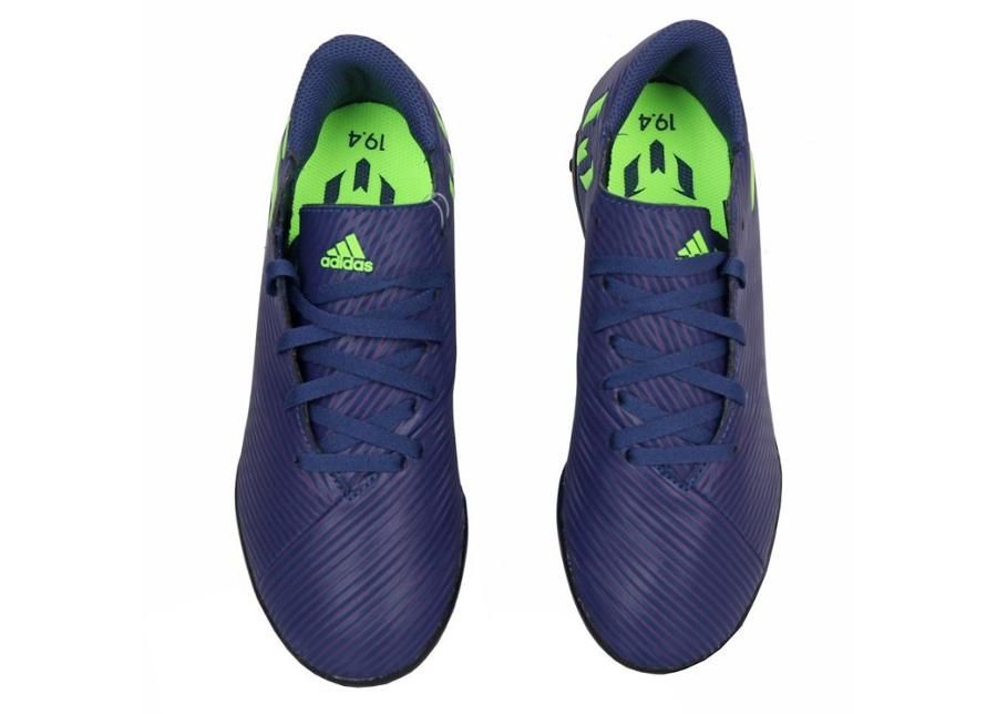 Lasten jalkapallokengät tekonurmelle Adidas Messi Nemeziz 19.04 TF Jr EF1818 kuvasuurennos