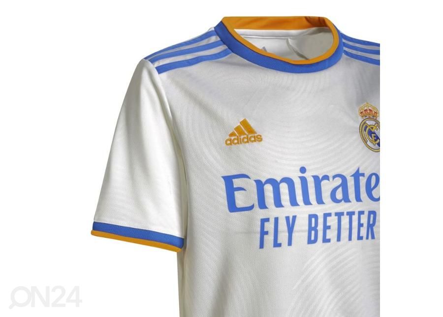 Lasten jalkapallopaita Adidas Real Madrid Home kuvasuurennos
