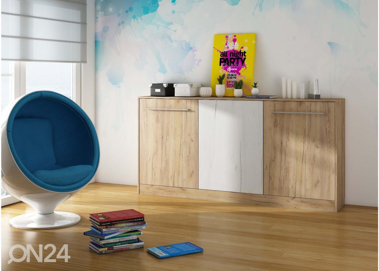 Lasten kaappisänky Mac 90x200 cm kuvasuurennos