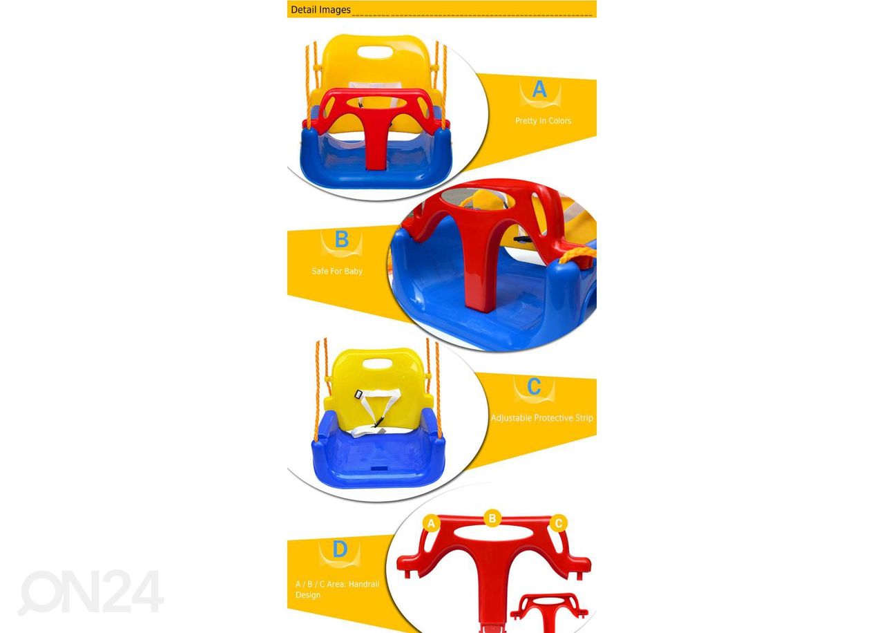 Lasten keinu 3in1 kuvasuurennos