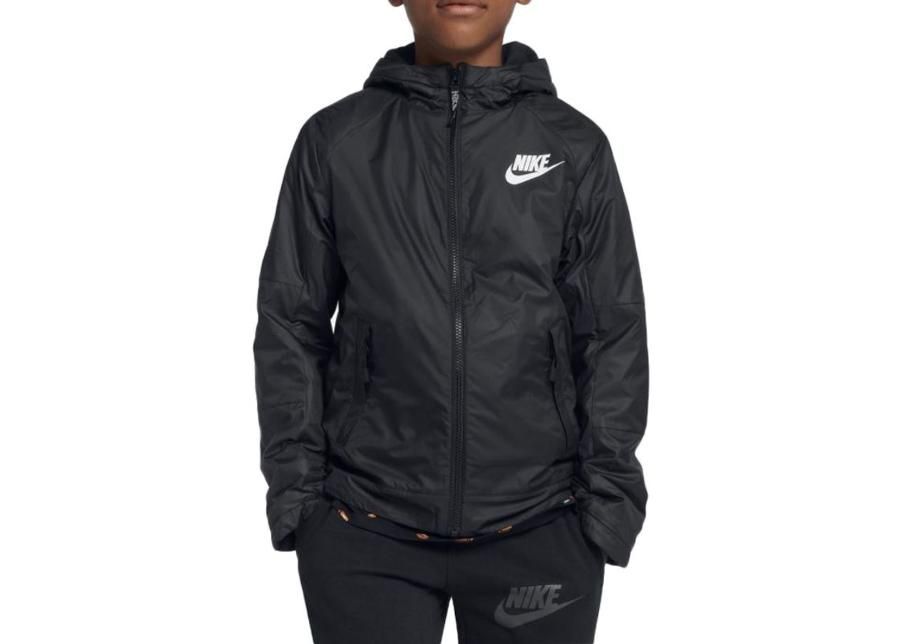 Lasten kuoritakki Nike Nsw Fleece Ind Jacket Jr 939556-010 kuvasuurennos