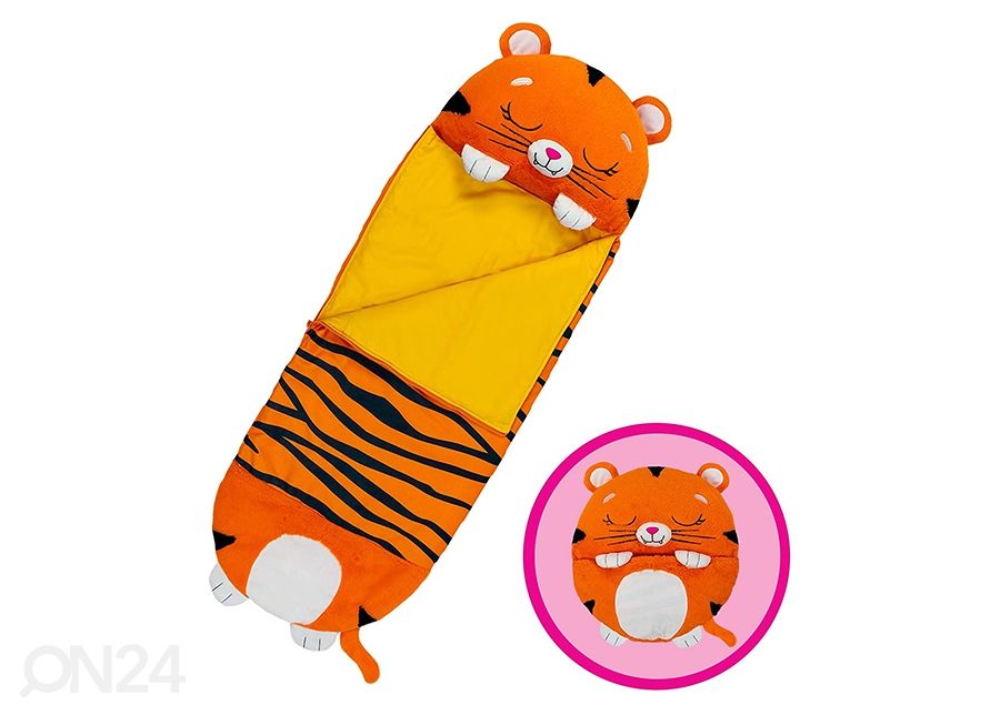 Lasten leikkityyny/ makuupussi HAPPY NAPPERS Tiikeri 137 cm kuvasuurennos
