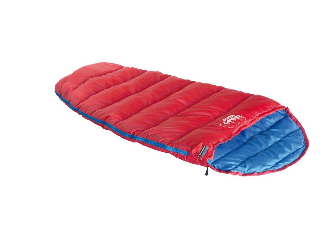 Lasten makuupussi Tembo Vario punainen / sininen High Peak kuvasuurennos
