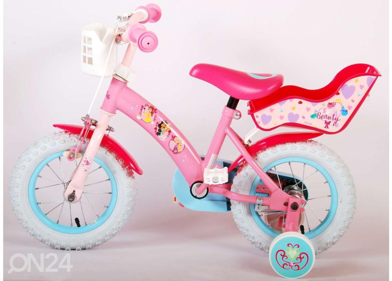 Lasten polkupyörä 12" Disney Princess roosa kuvasuurennos