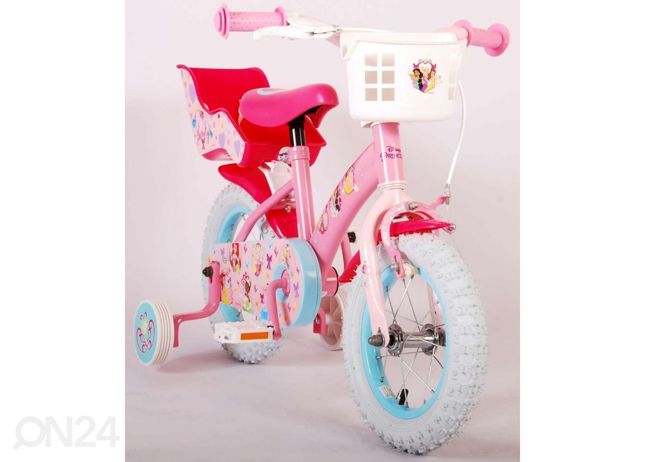 Lasten polkupyörä 12" Disney Princess roosa kuvasuurennos