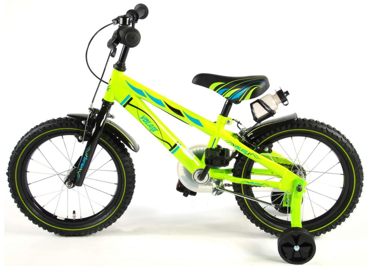 Lasten polkupyörä Electric Green 16 Volare kuvasuurennos