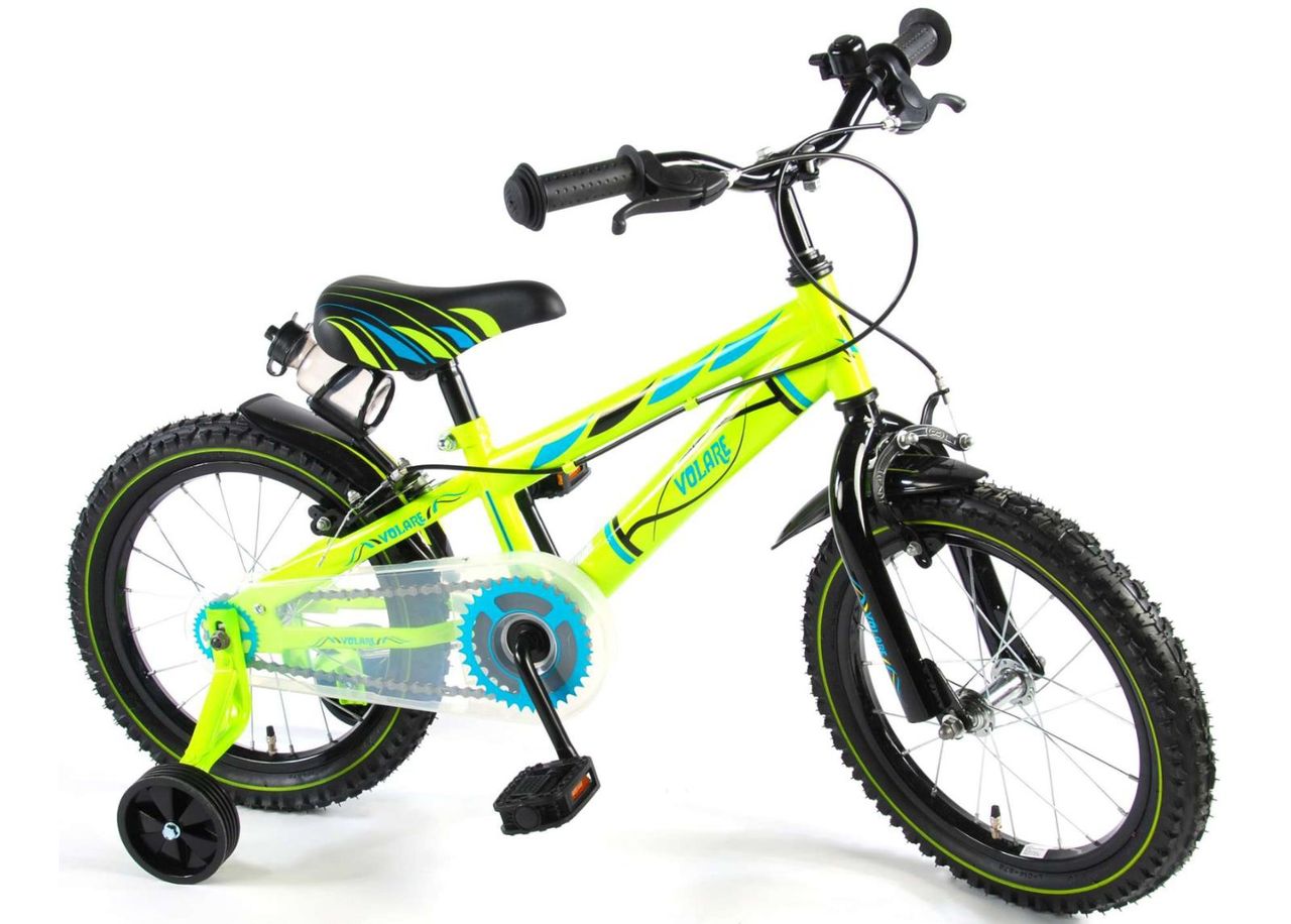 Lasten polkupyörä Electric Green 16 Volare kuvasuurennos