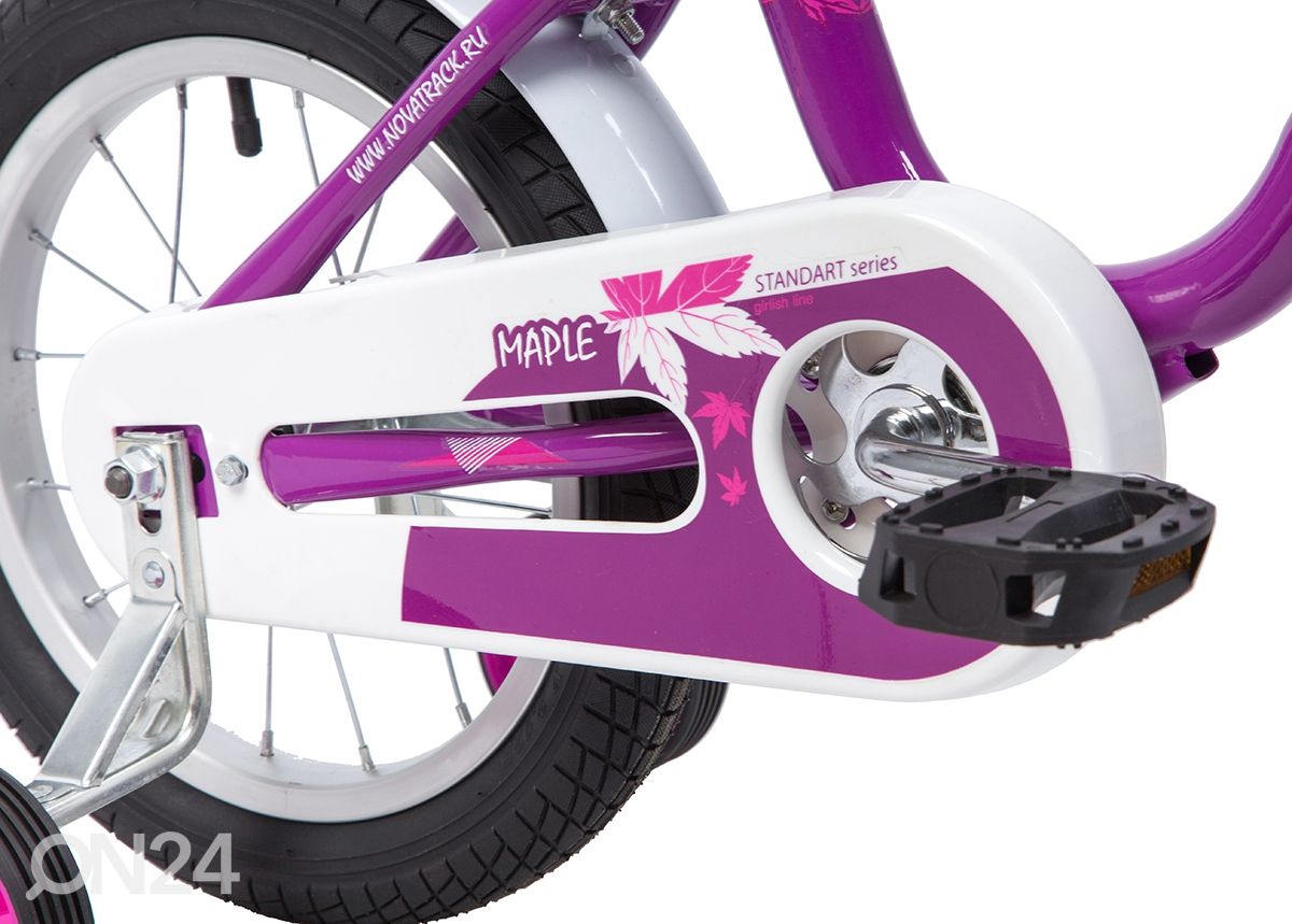 Lasten polkupyörä Novatrack MAPLE 14", liila kuvasuurennos