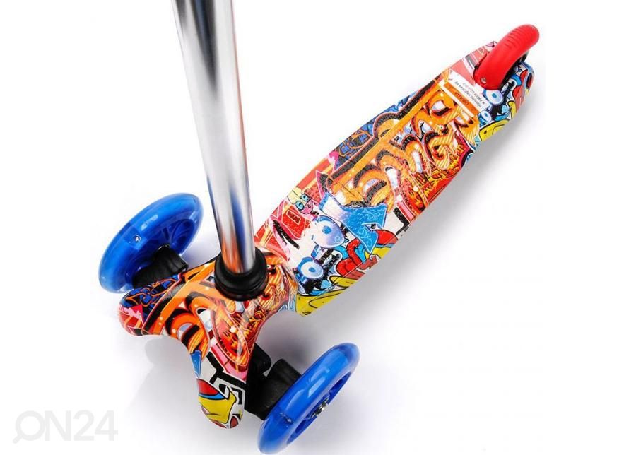 Lasten potkulauta Led Meteor Tucan graffiti kuvasuurennos