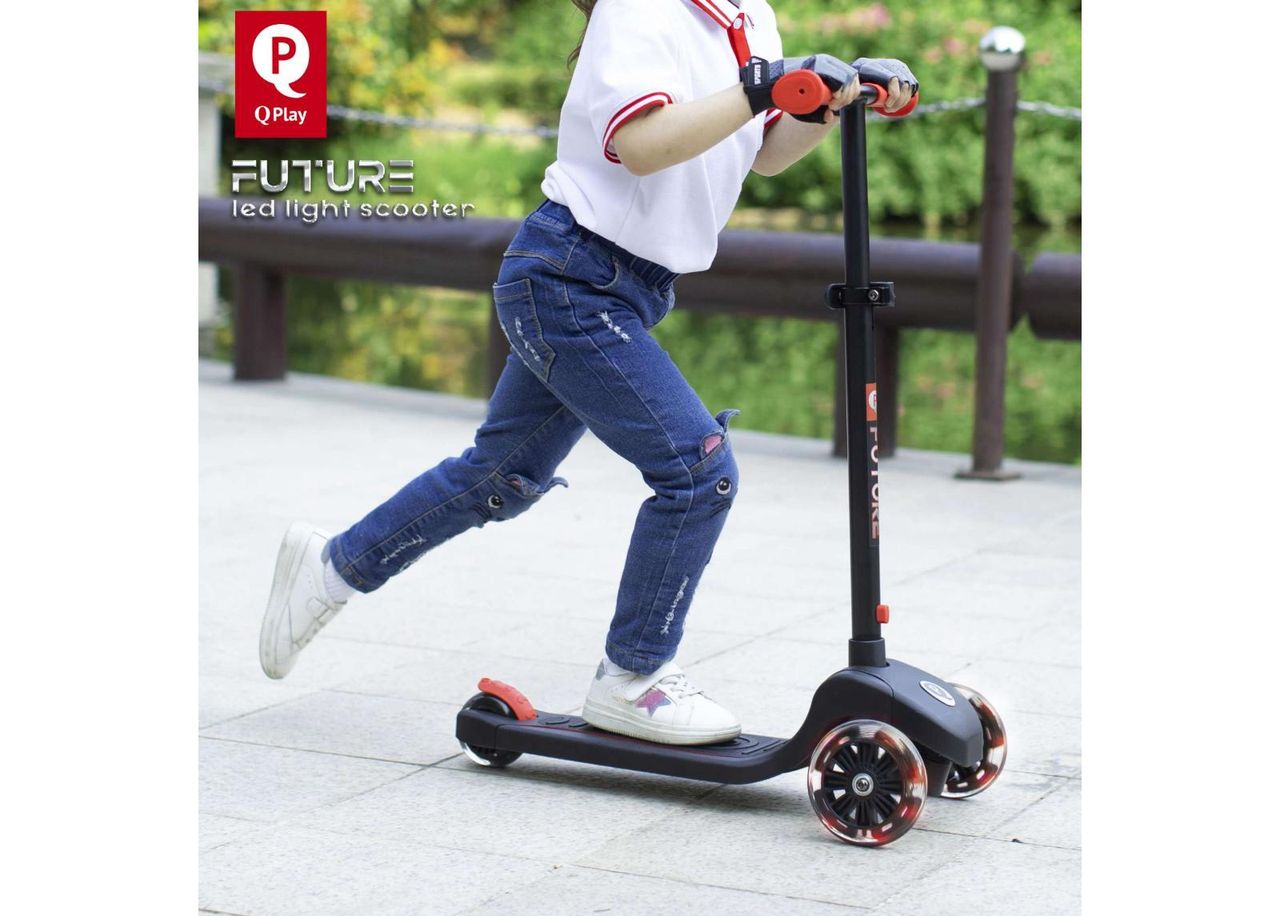 Lasten potkulauta LED-valoilla QPlay Volare kuvasuurennos