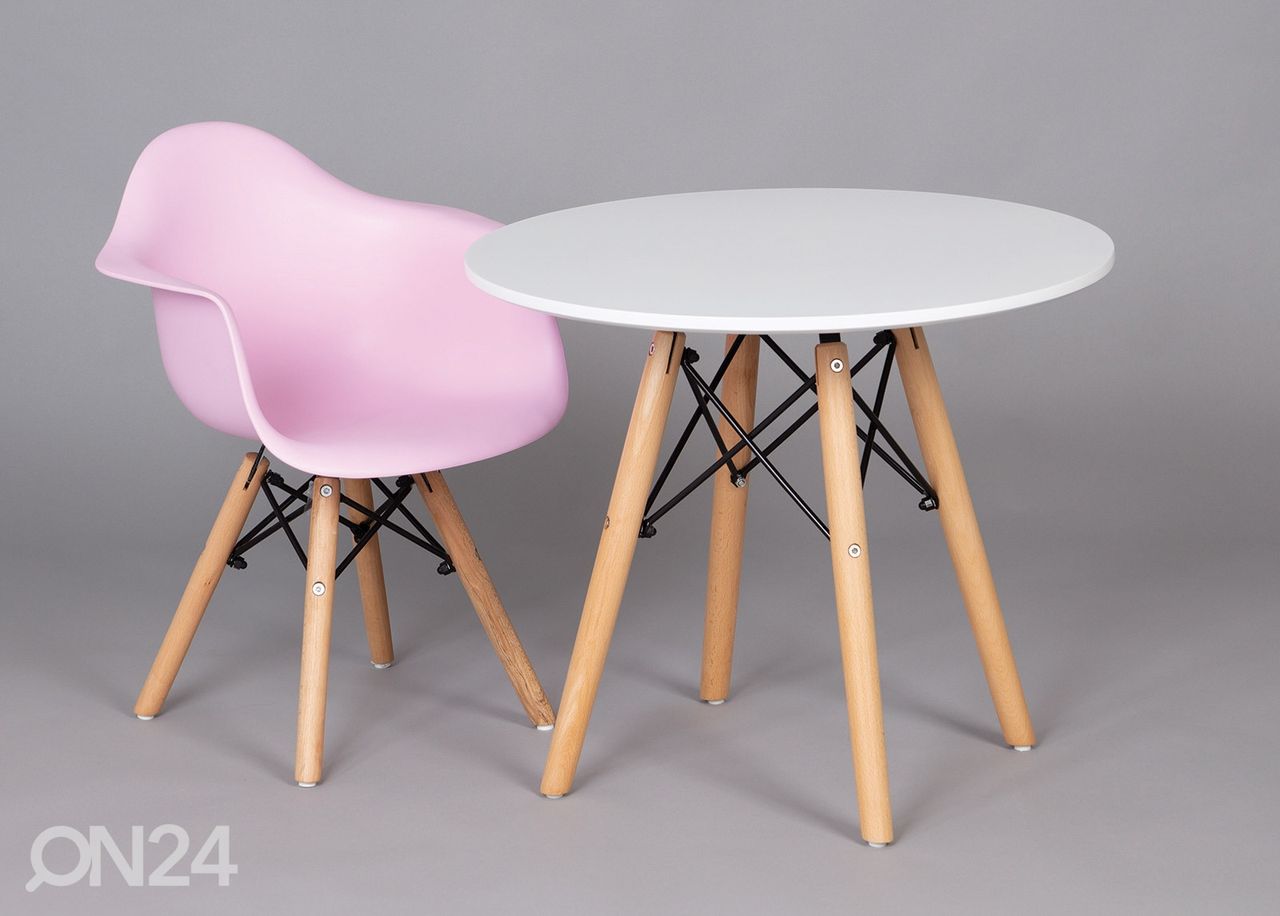 Lasten pöytä Ø 60 cm kuvasuurennos