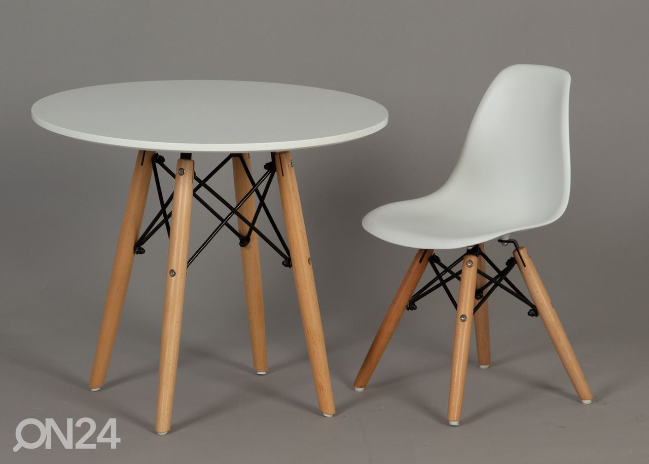 Lasten pöytä Ø 60 cm kuvasuurennos