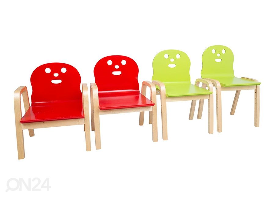 Lasten pöytä ja tuolit Happy kuvasuurennos