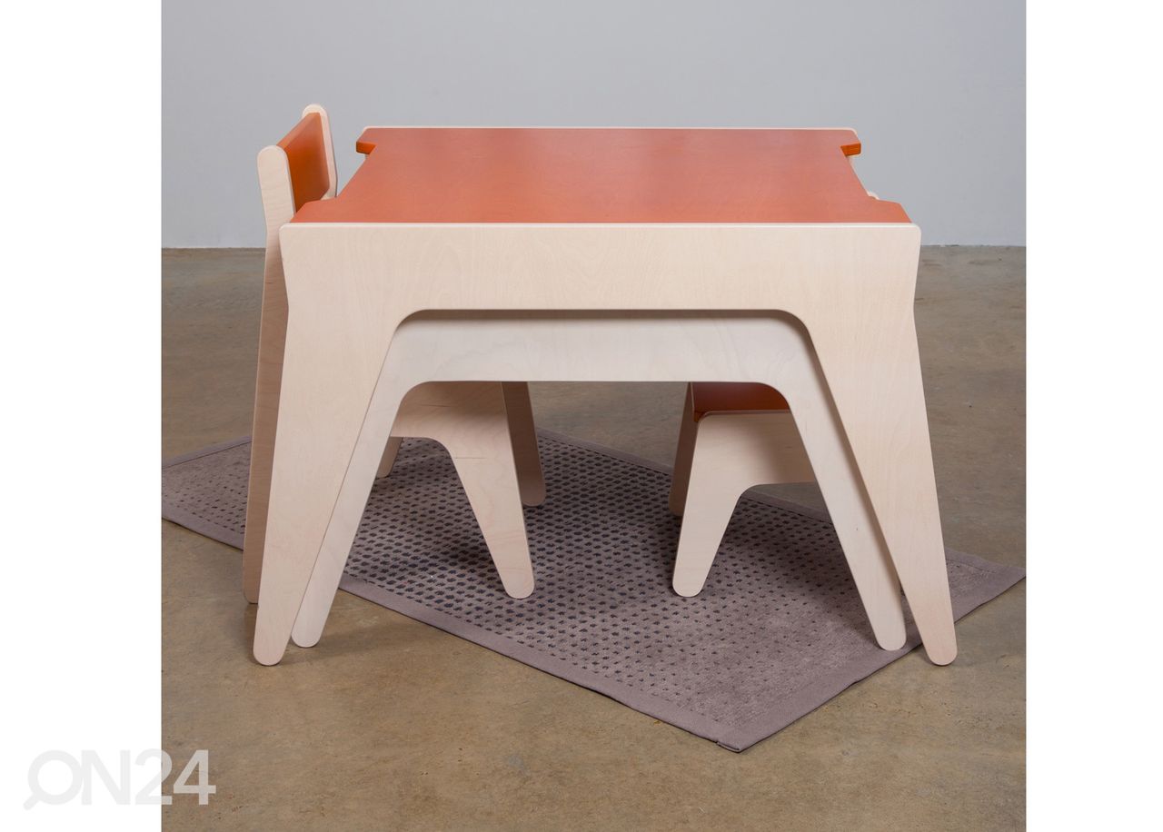 Lasten pöytä suuri Ahoi 76x80xh59 cm kuvasuurennos