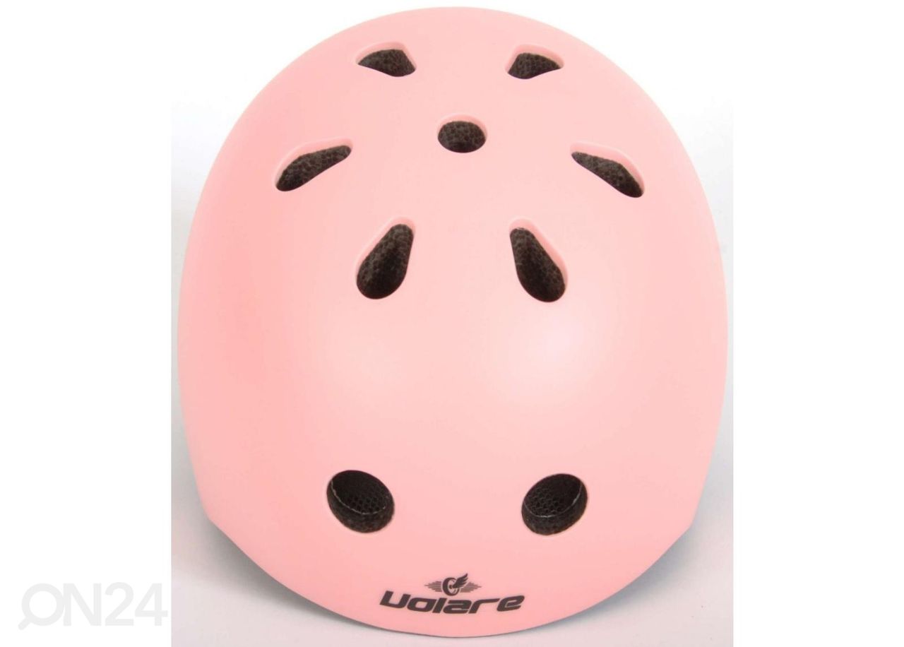Lasten pyöräilykypärä 45-51 cm vaalea roosa kuvasuurennos