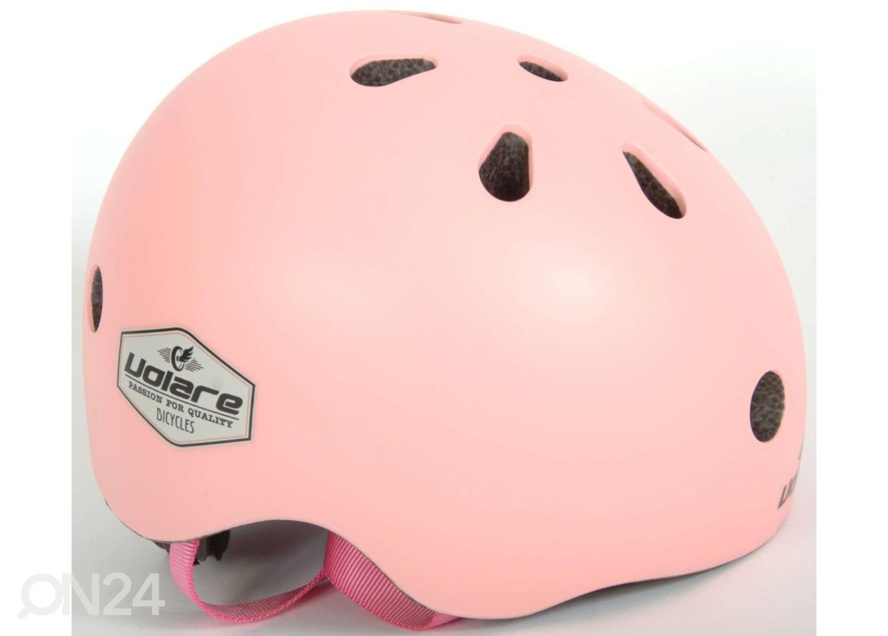 Lasten pyöräilykypärä 45-51 cm vaalea roosa kuvasuurennos