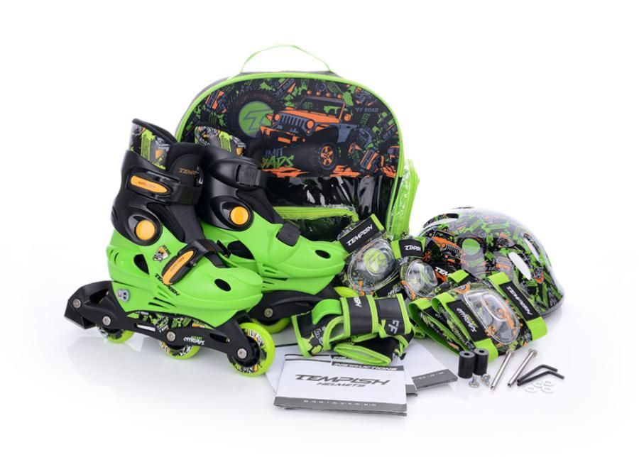 Lasten rullaluistimet ja suojasetti RACER Tempish kuvasuurennos