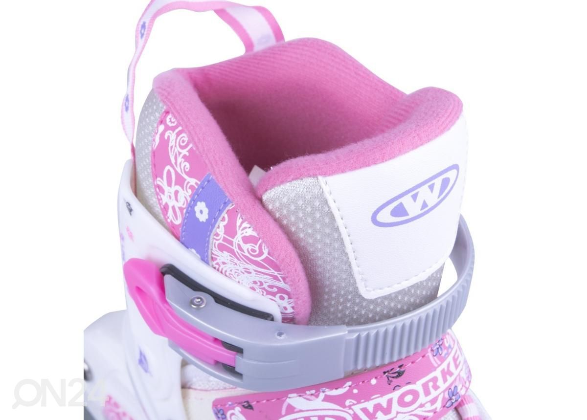 Lasten rullaluistimet WORKER Diane LED koko XS 26-29 kuvasuurennos