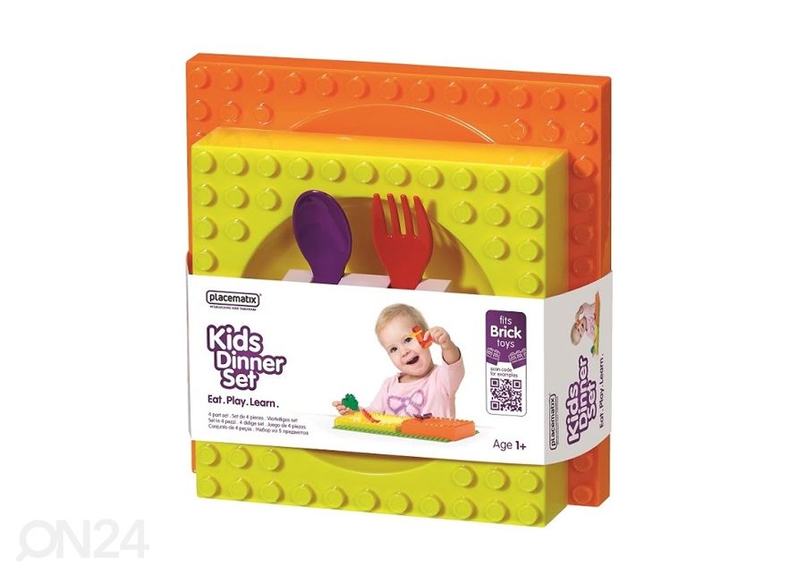 Lasten ruokailuvälineet Placematix kuvasuurennos