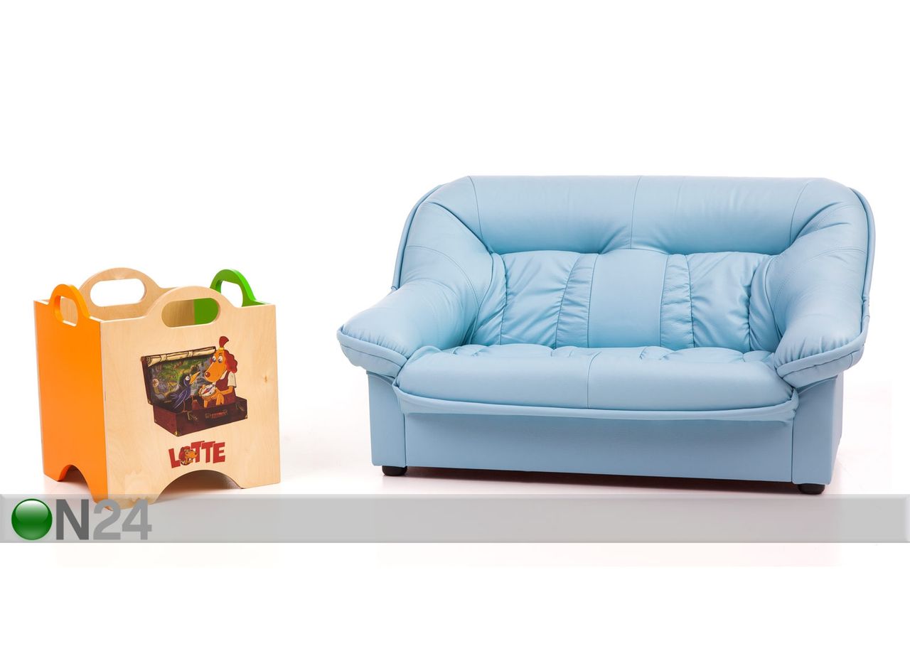 Lasten sohva Mini Spencer + lelulaatikko Lotte kuvasuurennos