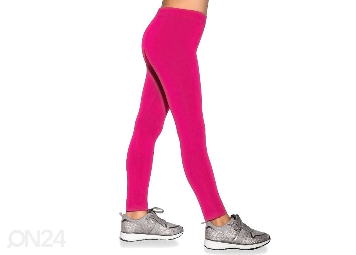 Lasten treenileggingsit BAS BLEU Mimi, grafiitti, koko 116-122 cm kuvasuurennos