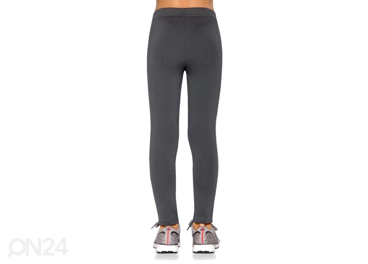 Lasten treenileggingsit BAS BLEU Mimi, grafiitti, koko 116-122 cm kuvasuurennos