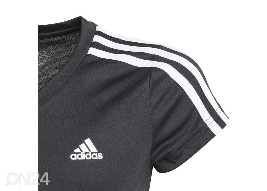 Lasten treenipaita Adidas Designed 2 Move 3-Stripes Tee Jr GN1457 kuvasuurennos