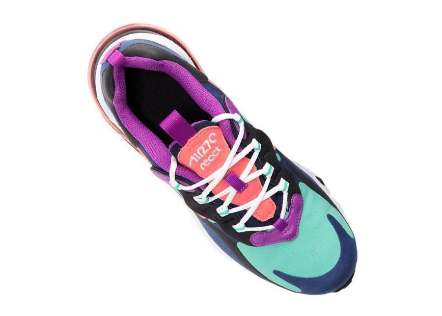 Lasten vapaa-ajan kengät Nike Air Max 270 React Jr BQ0103-402 kuvasuurennos